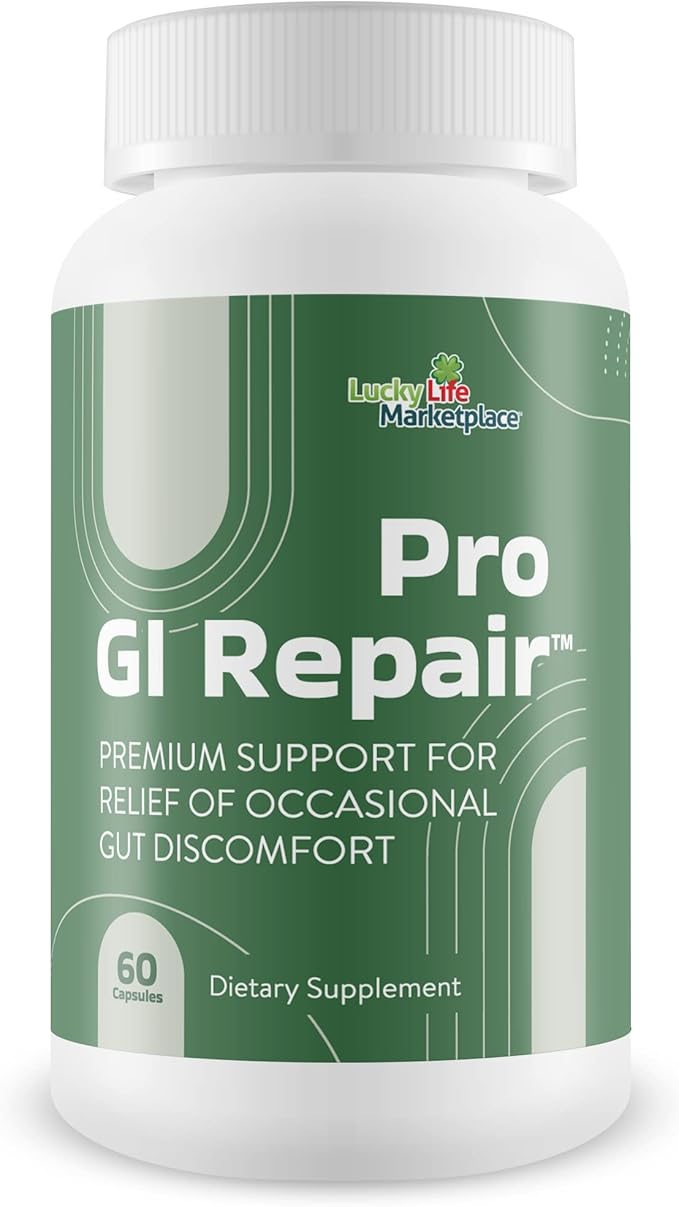 Pro GI Repair - Premium Probiotic Supplement to Support Gut Health - Support Gastrointestinal Function &amp Regularity - 40 Billion CFU Probiotic Formula - Promote Reduced Indigestion &amp Upset Sto