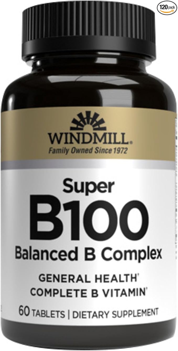 Windmill Super B-100 Tablets 60 Tablets (Pack of 6)