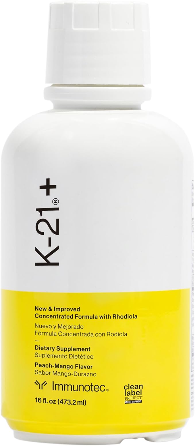 Immunocal Bundle with K-21 - Gluthathione Precursor Whey Protein Isolate &amp Herbal Adaptogen Blend with Rhodiola Rhosea