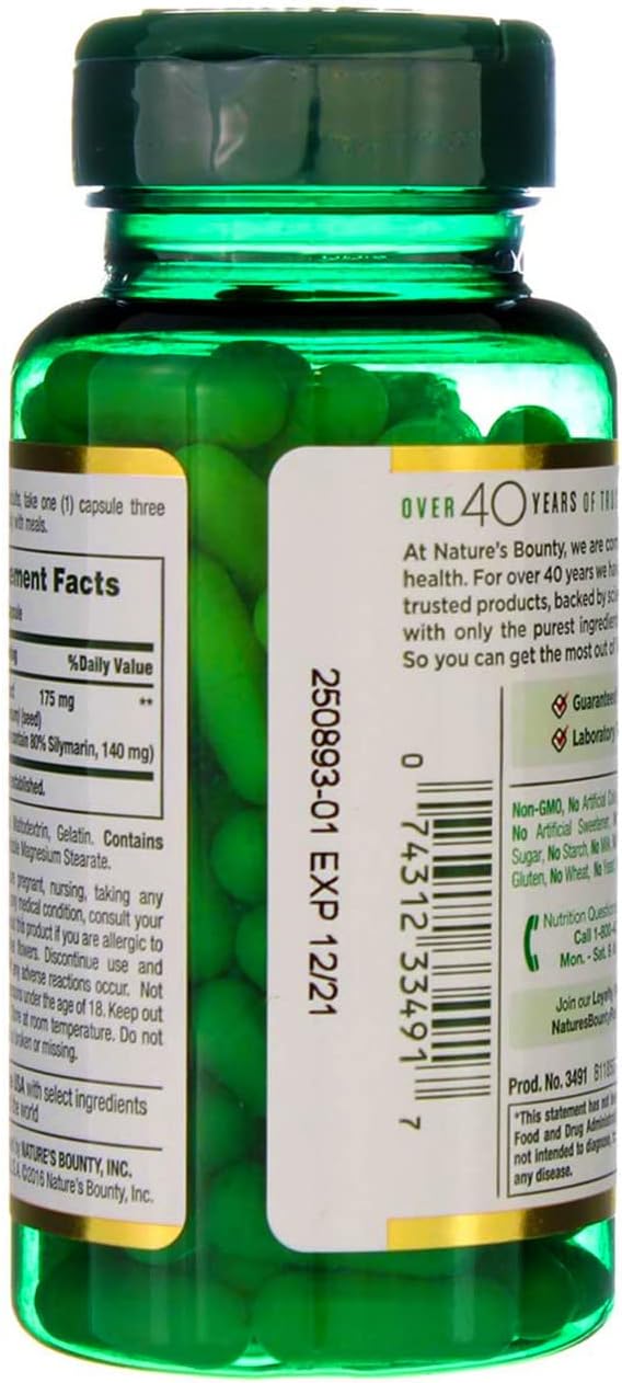 Nb NAT Milk Thistle Caps Size 100ct