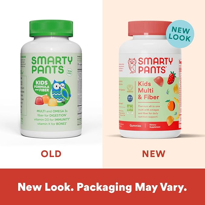 SmartyPants Kids Multivitamin Gummies and Fiber Supplement: Omega 3 Fish Oil &amp OLLY Kids Multivitamin + Probiotic Gummy Digestive and Immune Support