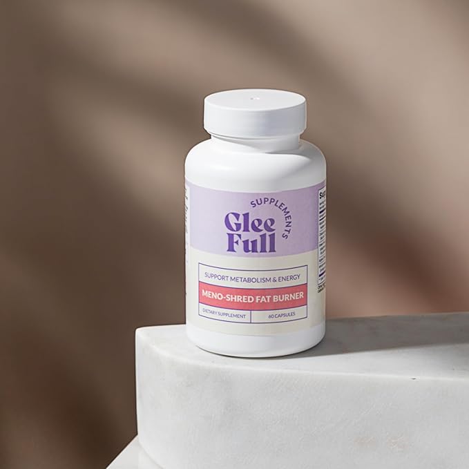 GLEEFULL SUPPS Meno Shred Fat Burner – Supports Metabolism &amp Helps Achieve Slimming Goals for Women