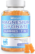 Magnesium Glycinate Gummies Magnesium Glycinate with L-Threonate Ashwagandha L-Theanine Magnesium Supplements for Women &amp Men
