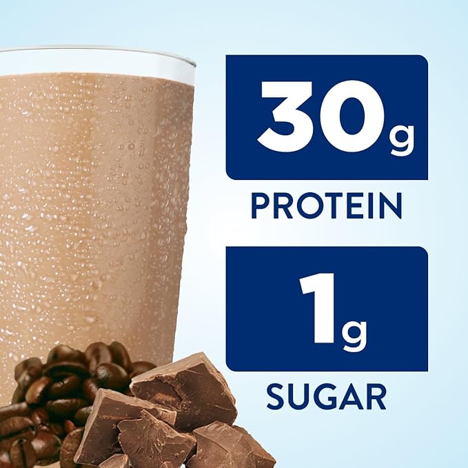 Ensure Max Protein Nutritional Shake with 30g Protein 25 Vitamins &amp Minerals 7 Flavors including Cafe Mocha and Milk Chocolate Pack of 12 Gluten Free