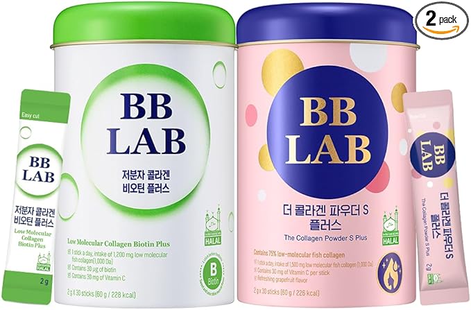 [Lowest Price Deals Set] Collagen Powder S HSN Biotin Collagen Powder Stick Korean Marine Collagen Fish Collagen Vitamin C Biotin Fast Absorption Fruit Flavored