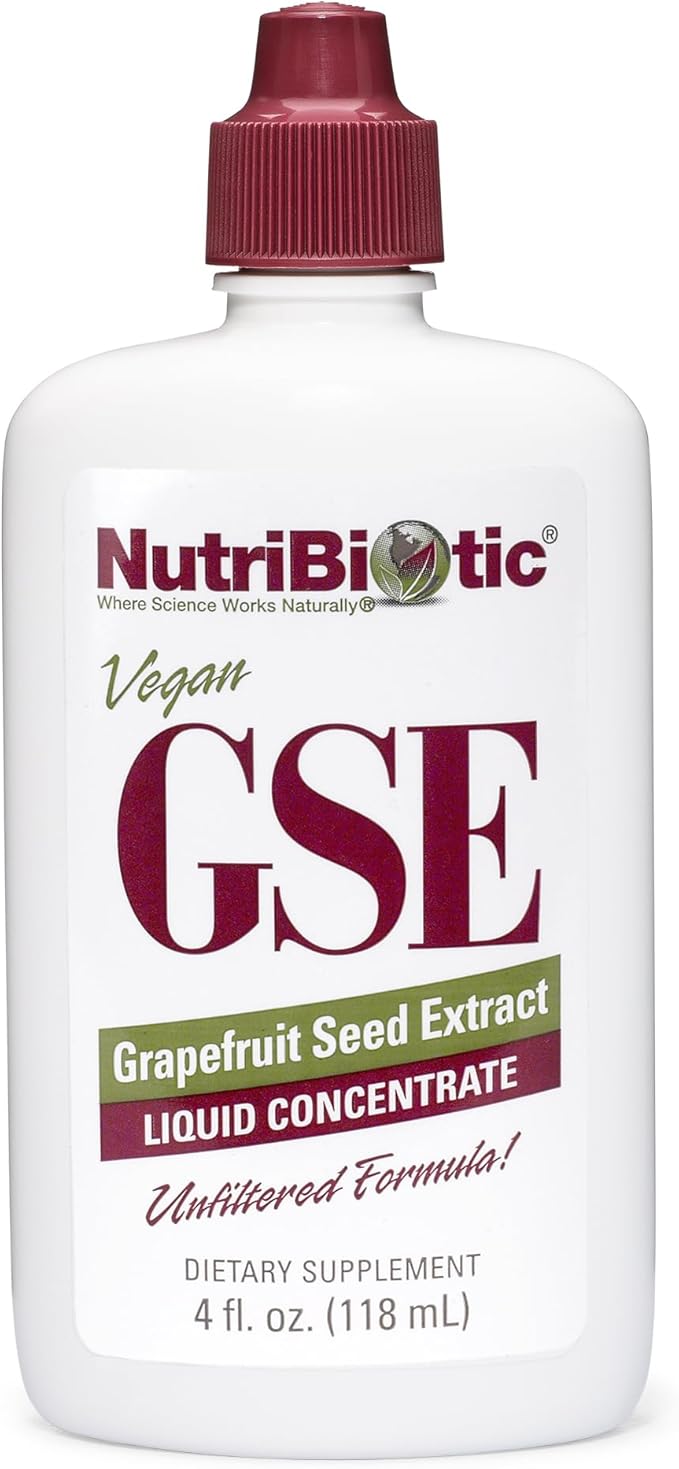 NutriBiotic – GSE 4 Oz Liquid | The Original Grapefruit Seed Extract Premium Concentrate with Bioflavonoids | Vegan Gluten Free Non-GMO