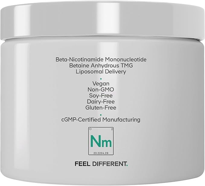 Codeage Liposomal NMN &amp TMG Supplement - Nicotinamide Mononucleotide NAD+ Precursor Betaine Anhydrous Trimethylglycine TMG - Non-GMO - 30 Capsules