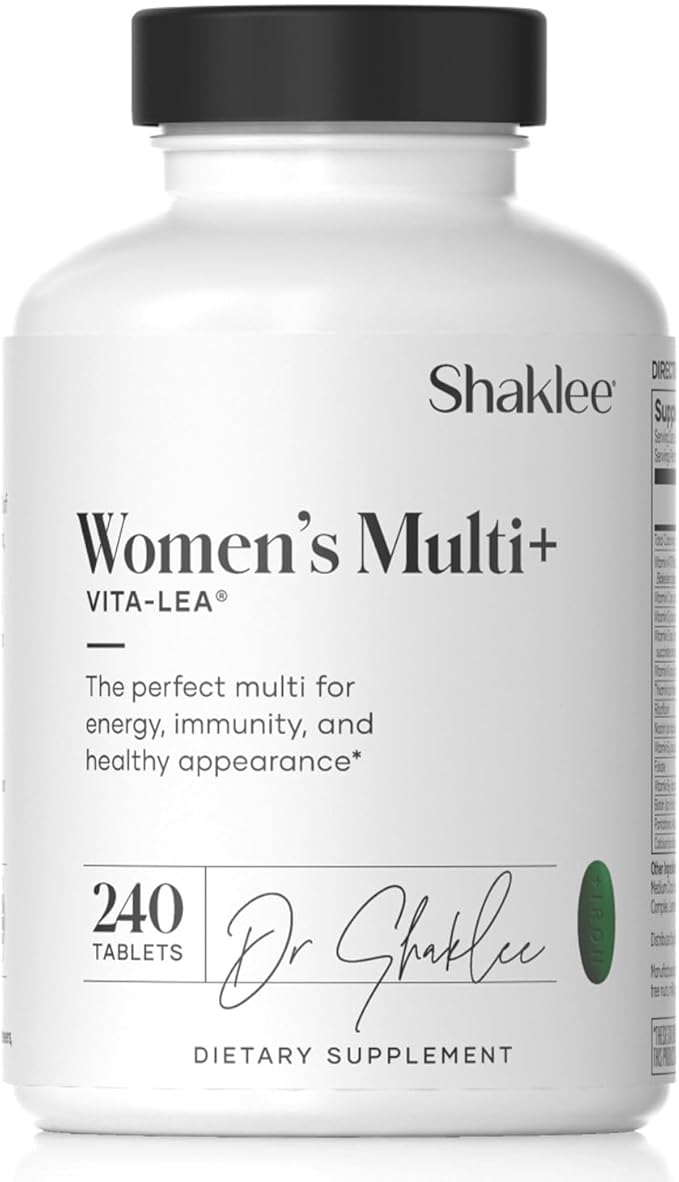 Shaklee - Vita-Lea® Women High-Potency Multivitamin &amp Multimineral for Women - Prenatal/Postnatal Support with 800 mcg Folic Acid 200 mcg Iodine 18 mg Iron - 240 Tablets