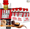 Lean Body Ready-to-Drink Protein Shake 40g Protein Whey Blend 0 Sugar Gluten Free 22 Vitamins &amp Minerals (Recyclable Carton &amp Lid - Pack of 12) LABRADA (Chocolate Peanut Butter)