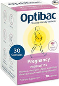 Optibac Probiotics Pregnancy - Vegan Probiotic for Pregnant &amp Breastfeeding Women to Support Gut Immune &amp Vaginal Health 12 Billion CFU &amp Prebiotic - 30 Capsules