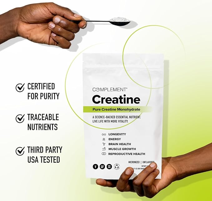Complement Unflavored Protein &amp Creatine Bundle – Plant-Based Protein Powder and Creatine Monohydrate for Enhanced Muscle Performance