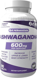 EAS Experimental and Applied Sciences Ashwagandha 600mg | Supports Improved Relaxation &amp Mental Clarity | Strength &amp Muscle Recovery | Better Absorption with Cyclosome Delivery | 90 Tablets