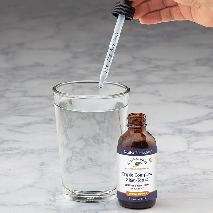 Native Remedies Triple Complex Sleep Tonic - Relieves Mild Tension and Sleeplessness Increases Drowsiness and Restores Healthy Sleep Patterns - 59 mL