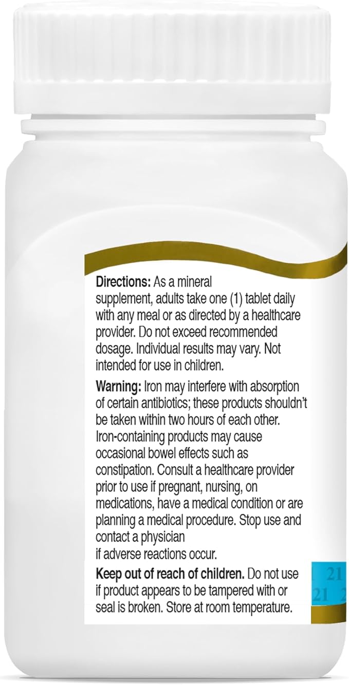 21st Century Slow Release Iron Tablets - 60 ct Pack of 6 - Packaging May Vary