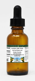 Terravita Dandelion Milk Thistle Leaf and Seed and Kudzu Formula Glycerite Liquid Extract (1:5) - Chocolate Flavored (1 oz ZIN: 523619)