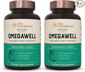 Live Conscious OmegaWell Fish Oil: Heart Brain and Joint Support | 800 mg EPA 600 mg DHA - Enteric-Coated Sustainably Sourced - Easy to Swallow 120 Count (2-Pack)