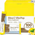 DONGKOOK Vita Pop 2000mg Vitamin C Vitamin D &amp Biotin Powder Stick Sugar Free Korean Vitamin C Supplement Multivitamin Immune Support Antioxidants for Healthy Skin Non-GMO Lemon Drink Mix 100 Pa