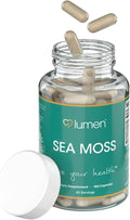 Lumen Naturals Sea Moss for Women – with Irish Moss Bladderwrack &amp BioPerine – 2100mg Per Serving – 180 Capsules – 60 Servings – Non-GMO Vegan &amp Gluten-Free (180 Count (Pack of 1))