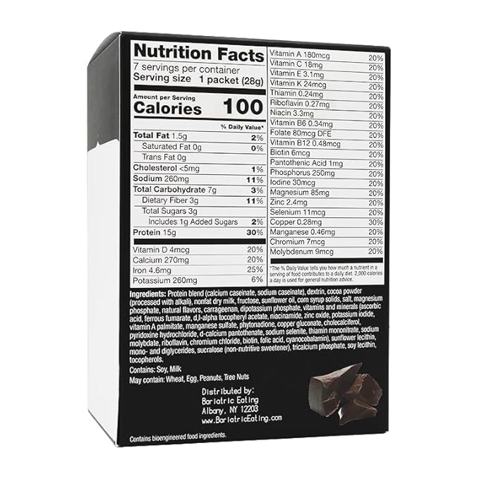 Inspire 15g Protein Shake or Pudding by Bariatric Eating - Chocolate (6-Pack)