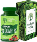 Vedanta Vita B Complex Vegetable Capsules 100% RDA B Vitamins (B1 B2 B3 B5 B6 B7 B9 B12) Vitamin C Calcium Iron Zinc Potassium Folic Acid 200 Count