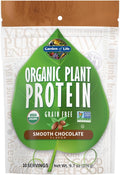 Garden of Life Organic Plant Protein Smooth Chocolate Powder 10 Servings - Vegan Grain Free &amp Gluten Free Plant Based Shake with 1 Billion CFU Probiotics &amp Enzymes 15g Protein
