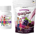 BariatricPal 30-Day Bariatric Vitamin Bundle (Multivitamin ONE 1 per Day! Capsule with 60mg Iron and Calcium Citrate Soft Chews 500mg with Probiotics - Wild Grape)