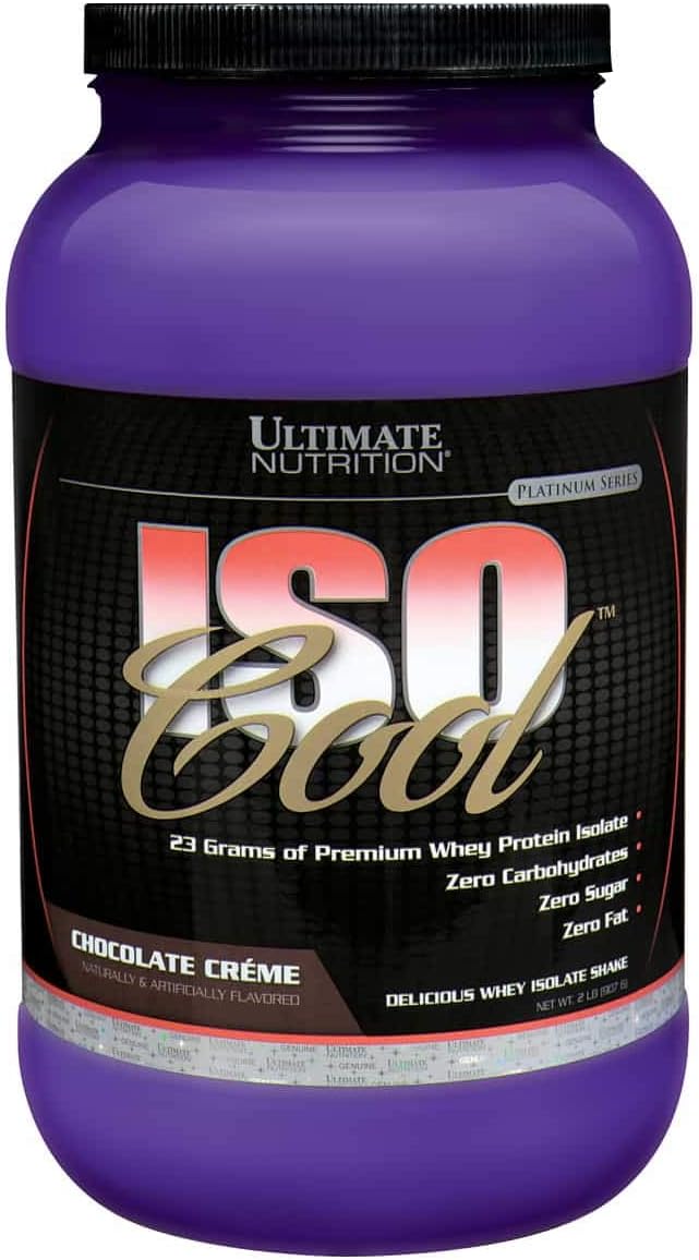 Ultimate Nutrition ISO Cool Whey Isolate Protein Powder - Keto Friendly - Sugar Carb and Fat-Free - 23 Grams of Protein Per Serving Chocolate2 Pounds