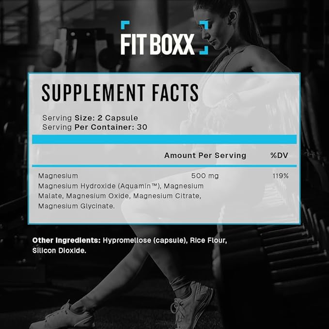 MagVitality Complex | 500mg Magnesium Blend | 5 Bioavailable Forms | Sleep Muscle &amp Stress Support | 60 Capsules