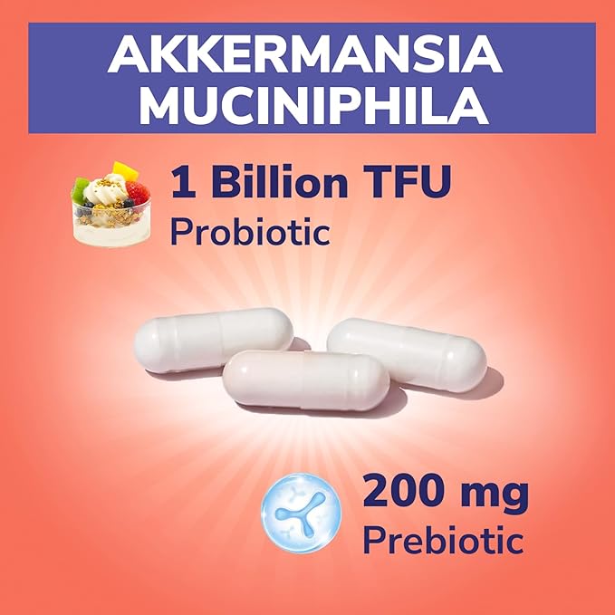 Iron Complex Supplement 60 Capsules &amp Akkermansia Muciniphila Probiotic 1 Billion TFU 30 Capsules