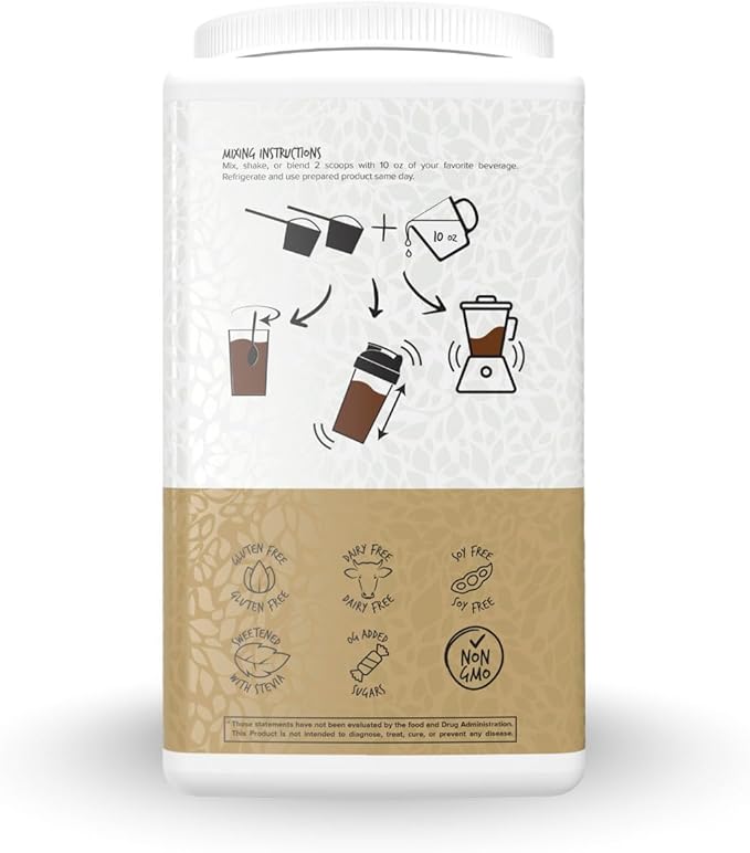 Portions Master Keto Body Protein Peptides Low Carb Keto Protein Powder with MCT Oil Peptides Fiber Vitamins Minerals (720g Chocolate)
