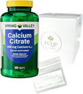 Spring Valley Calcium Citrate Dietary Supplement Tablets for Bone Health 600 mg 300 Count