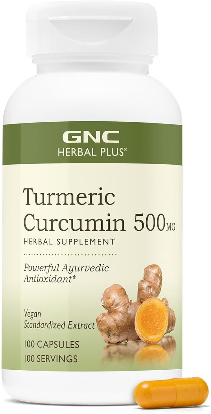 GNC Turmeric Curcumin 500mg Vegan 100 Capsules