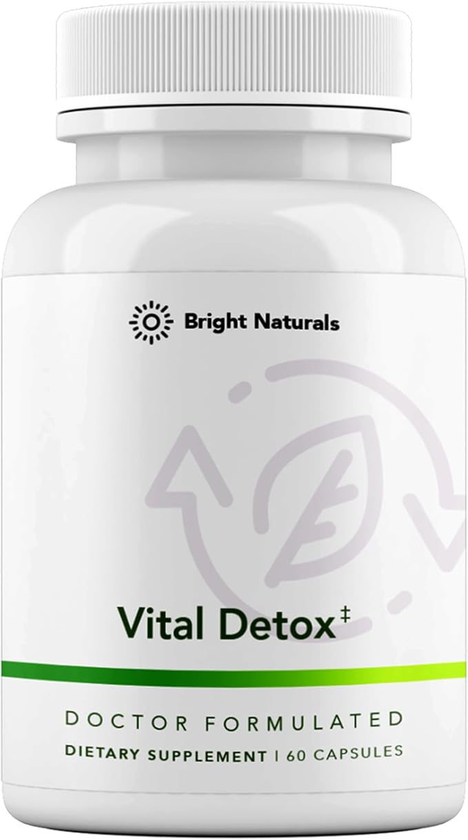 Vital Detox Liver Supplement - First Enzyme-Focused Liver Health Formula - Contains NAC with Milk Thistle Sulforaphane and More 90 Servings
