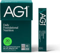 AG1 Multivitamin for Men &amp Women Greens Powder Supplement Probiotic Gluten Free Vegan Keto | 75 Vitamins | Improve Gut Health | (Athletic Greens) Travel Packs 30ct No Shaker Classic Formula