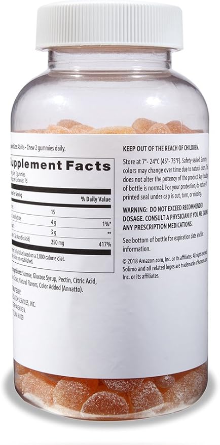 Amazon Basics Vitamin C and Vitamin D3 Gummies Bundle (2 Packs)