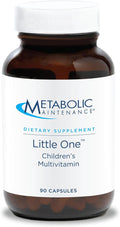 Metabolic Maintenance Little One - Kids Multivitamin with Iron for Children 6-12 yrs Multi Vitamin Pills with B Vitamins Methyl Folate Minerals + VIT D for Healthy Growth - 90 Small-Sized Capsules