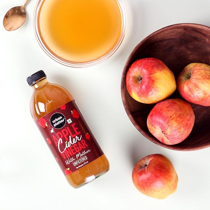Urban Platter Apple Cider Vinegar with Mother 473ml (Raw Unfiltered and with The Mother)