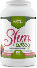 MFL Slim WHEY Protein Powder | 28g Protein | Low Carbs | Slimming Nutritional Shake | Sweetened with Stevia | 2 lbs. (Chocolate Berries)