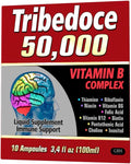 50000 - Vitamin B Complex Liquid Supplement Immune Support Non-GMO 10 Ampoules (3.4 fl oz / 100 ml)