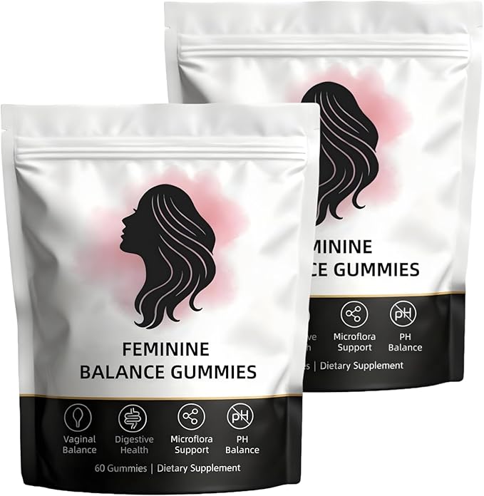 Feminine Wellness Gummies for Women Pineapple Flavored Intimate Health &amp Immune Support 60 Count (2PCS)