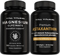 Vital Vitamins Magnesium Glycinate 180 ct + Astaxanthin 60 ct