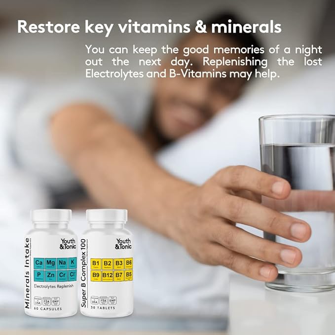 Liver Support &amp Pleasant Morning Pills | After Party Supplement Kit with Milk Thistle + Electrolytes &amp B Complex Vitamins Recovery | Rapid Hydration Mental Focus More Energy for a Better You