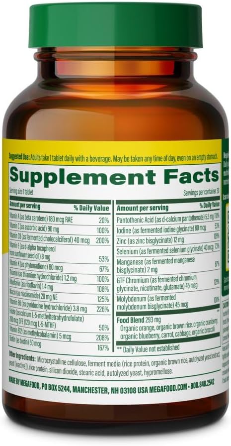 Megafood Men's 55+ One Daily Multivitamin 30 Ct