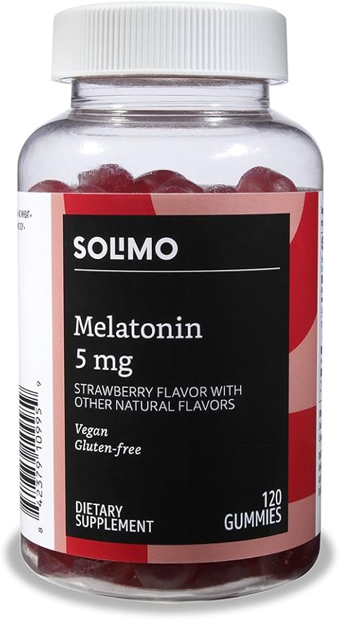 Amazon Basics Melatonin and Vitamin D3 Gummies Bundle (2 Packs)