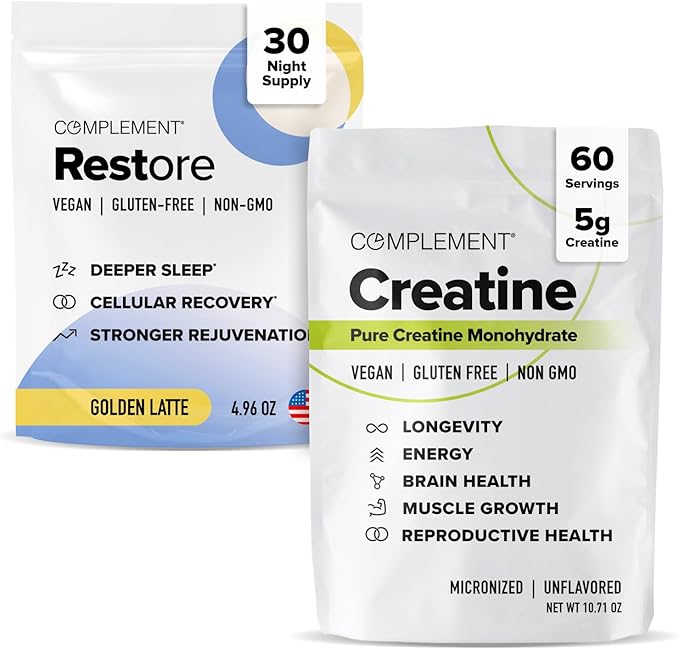 Complement Restore &amp Creatine Bundle | Relaxation Recovery &amp Energy Support