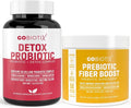 GOBIOTIX Detox &amp Fiber Supplement Bundle - Prebiotic Fiber Powder &amp Detox Support - Promotes Digestive Health Gut Cleansing and Regularity - Keto Vegan Gluten-Free