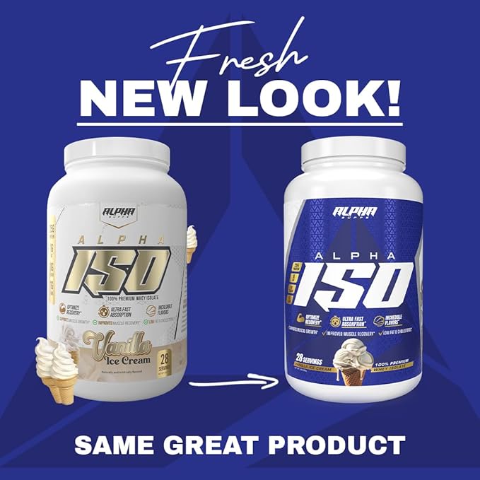 Alpha Supps ISO Low Carb 100% Whey Protein Isolate Powder 25 Grams Per Serving Helps Support Muscle Growth Low Sugar and Gluten Free (Strawberry Shortcake 5 lb)
