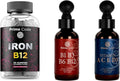 Prime Code Iron Gummies for Women &amp Men with Vitamin B12 Liquid Vitamin B1 Drops with Vitamin B3 B6 &amp B12 Liquid Vitamin A Supplement for Women &amp Men with Vitamin C E and D3