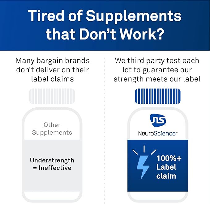 NeuroScience Kavinace OS + Calm CP Cortisol &amp Adrenal Support with Melatonin L-Theanine + Botanicals (2 Products)