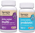 Renzo's Vitamins Happy Tummies Bundle Probiotics for Kids and Picky Eater Kids Multivitamin